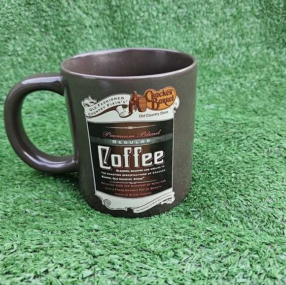 Cracker Barrel Coffee Cup Oversize Mug Premium Blend Regular Coffee Large Brown - Picture 7 of 10